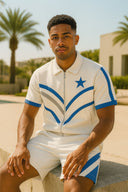 Coastal Ascendancy 'Ivory, Blue & Silver' Tracksuit