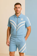 Sky Dominion 'Powder Blue & White' Tracksuit