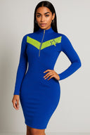Astra Form “Electric Royal” Designer Bodycon Dress - StarStruck Official