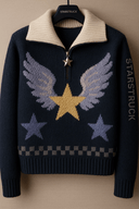 Celestial Navigator 'Navy Blue' Designer Sweater - StarStruck Official