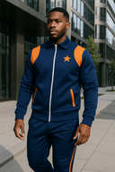 Champion Elite 'Navy & Orange' Tracksuit - StarStruck Official
