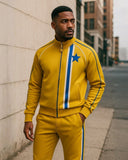 Golden Crown 'Mustard & Blue' Tracksuit - StarStruck Official