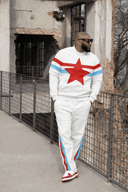 Starstruck Icon Star Tracksuit – White/Red/Blue - StarStruck Official