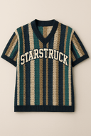 Vintage Scholar Striped Designer Vest - Premium Unisex Knitwear - StarStruck Official